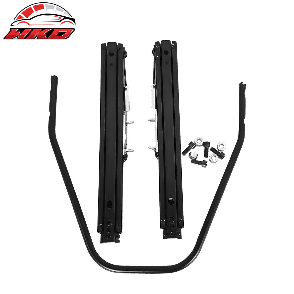 Universal 16" Locking Dual Racing Seat Adjustable Slider Steel Rail Track Set