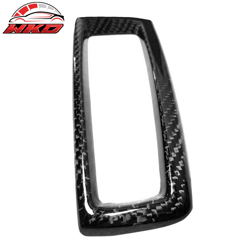 Fits 11-16 BMW F10 F11 5-Series Front Gear Shift Shifter Cover Trim Carbon Fiber