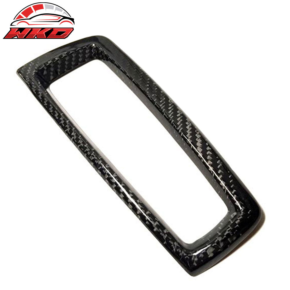 Fits 11-16 BMW F10 F11 5-Series Front Gear Shift Shifter Cover Trim Carbon Fiber