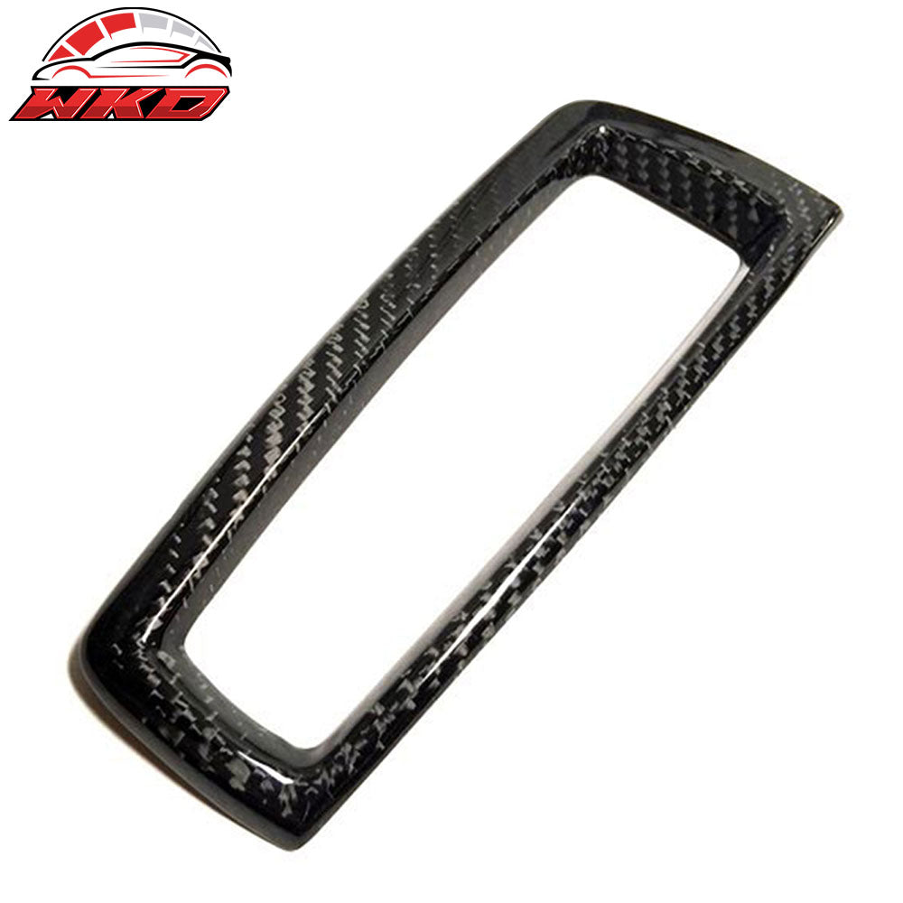 Fits 11-16 BMW F10 F11 5-Series Front Gear Shift Shifter Cover Trim Carbon Fiber