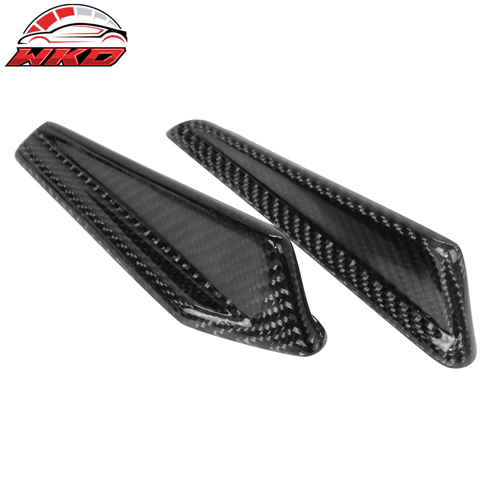 Closeout! Fits 15-21 Subaru WRX STI Style Front Bumper Side Canards Carbon Fiber