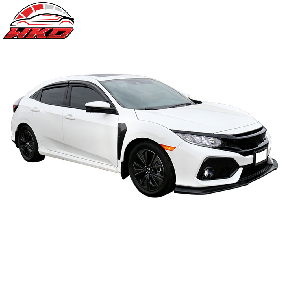 Fits 16-21 Honda Civic 10th Gen TR Style Unpainted PP Side Fender Air Vents