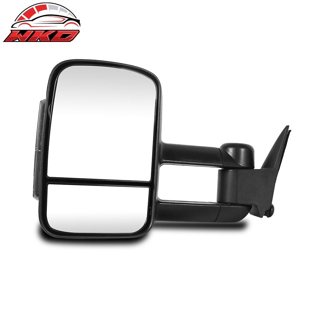 Fits 03-07 Chevy Silverado GMC Sierra 1500 Power Heated Tow Mirror W/ LED Signal