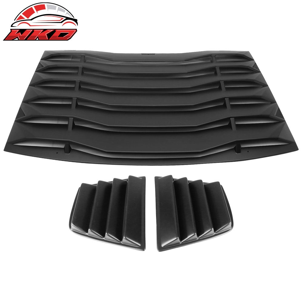 11-23 Dodge Charger V1 Style Side Quarter Matte Black + Rear Window Louver | Wholesale