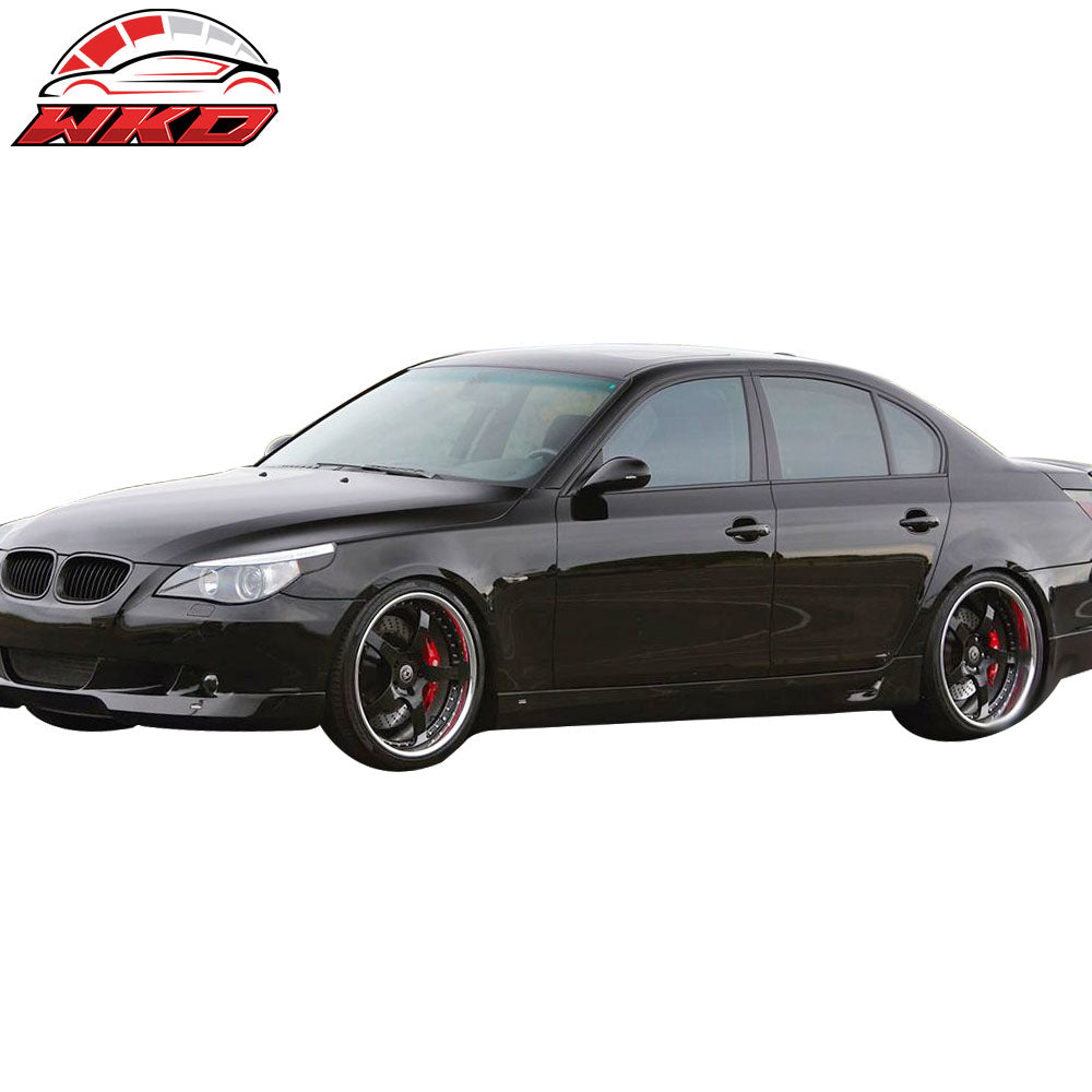 Fits 04-09 BMW E60 5-Series Side Skirt A STYLE PU