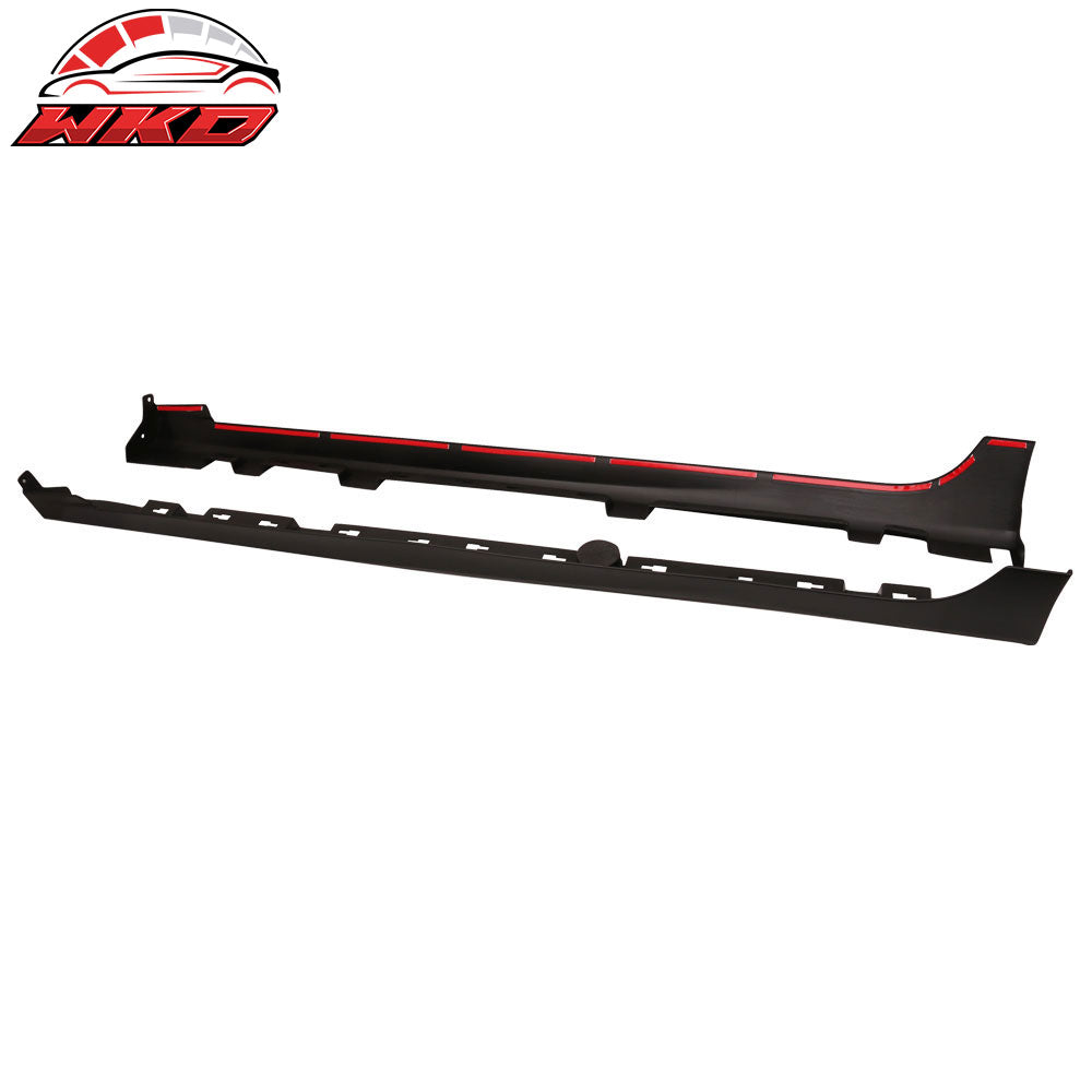 Fits 14-18 Mazda 3 Sedan Hatchback MP Style Side Skirt Extension Unpainted PP