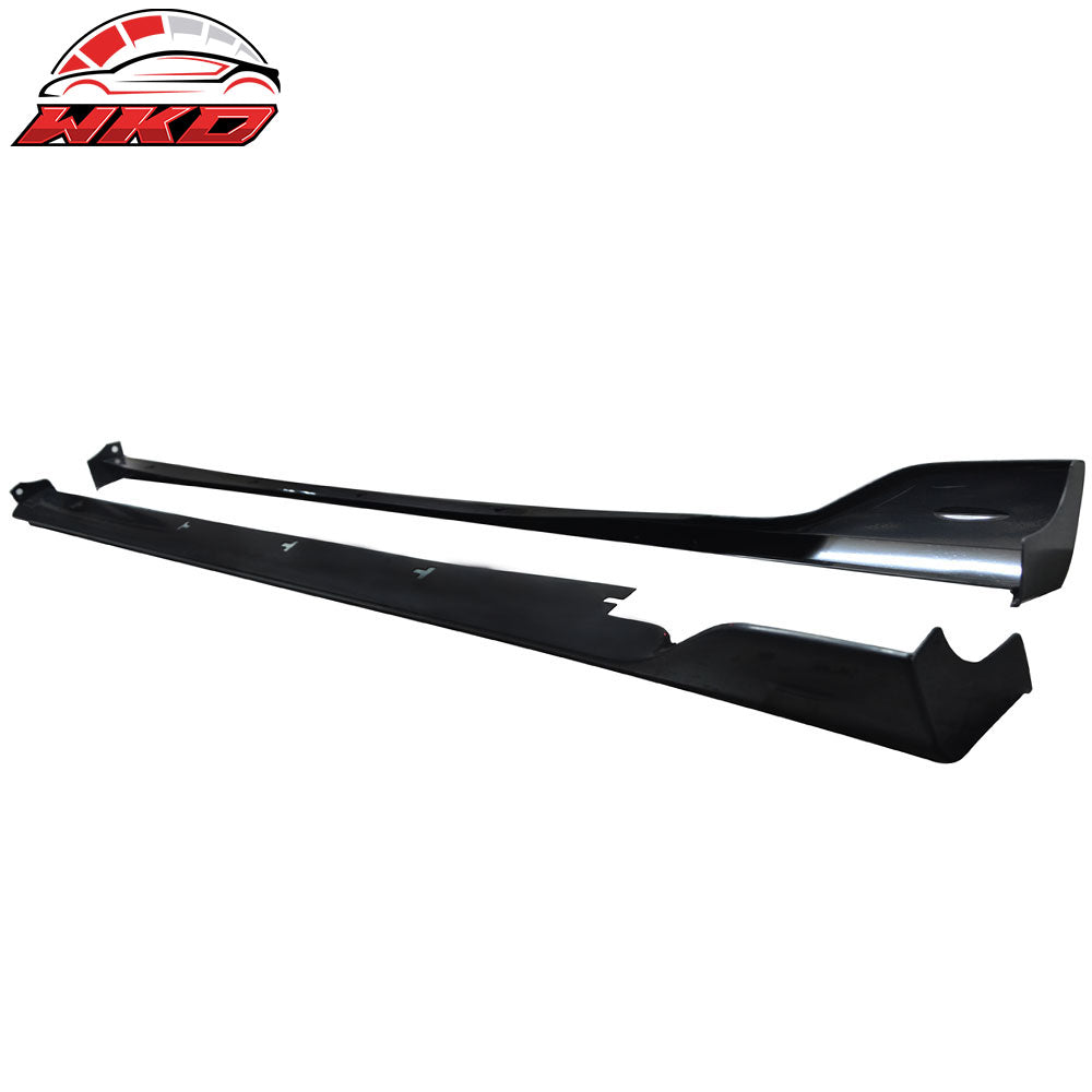 14-18 Mazda 3 4/5Dr MZ MS Style Side Skirt Extension Unpainted Black ABS | Wholesale