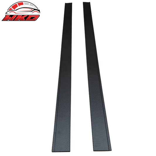 Fit 13-16 Chrysler 300 Carbon Fiber Texture V1 Style 2PC Side Skirt Extension PP | Wholesale