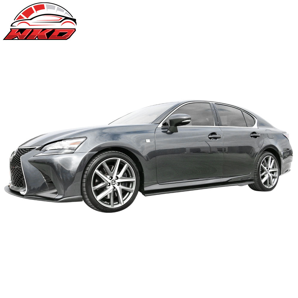 Fits 13-20 Lexus GS350 GS450h F Sport WD Style Side Skirt Matte Black PP