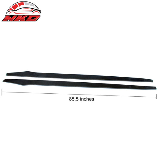 18-21 Kia Stinger Side Skirt Extension Flat Bottom Line Lip Carbon CF Pair | Wholesale
