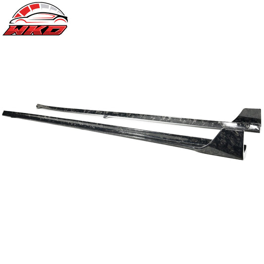 17-23 Tesla Model 3 V Side Skirt Extension Rocker Panel Forged Carbon Fiber | Wholesale