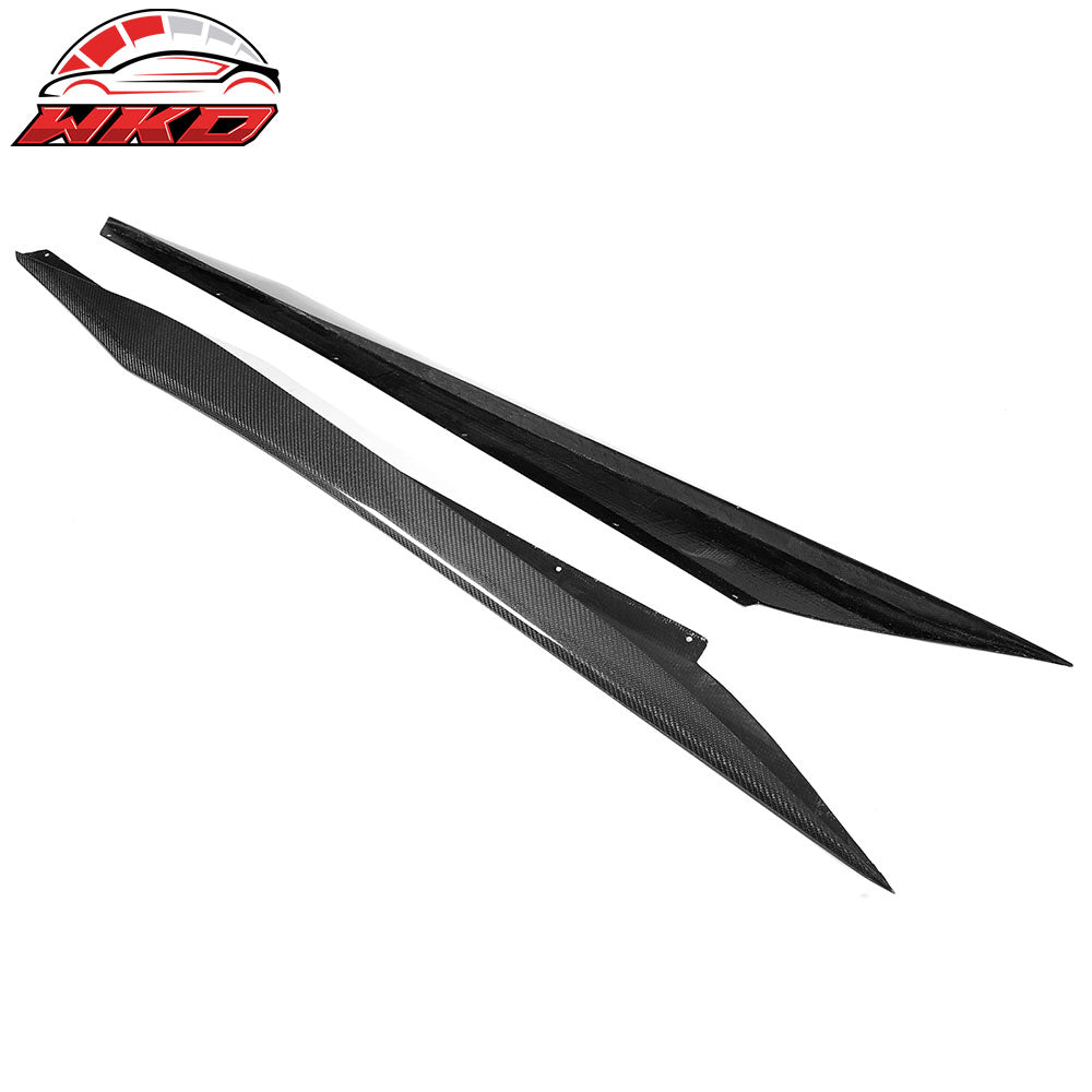 Fits 20-25 Chevy Corvette C8 Stingray/Z51 Side Skirts Carbon Fiber Rocker Panel