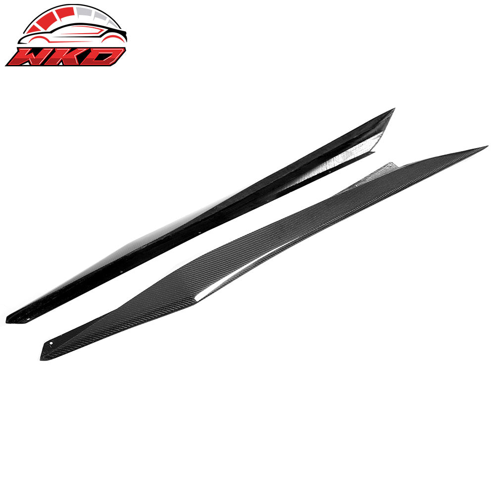 Fits 20-25 Chevy Corvette C8 Stingray/Z51 Side Skirts Carbon Fiber Rocker Panel