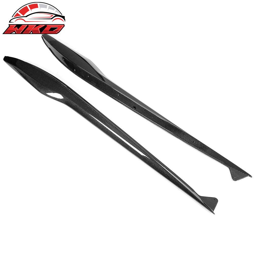 Fits 23-25 Chevy Corvette C8 Z06/E-Ray/ZR1 Side Skirts Carbon Fiber Rocker Panel