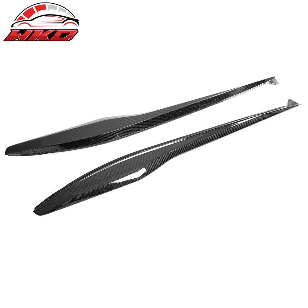 Fits 23-25 Chevy Corvette C8 Z06/E-Ray/ZR1 Side Skirts Carbon Fiber Rocker Panel