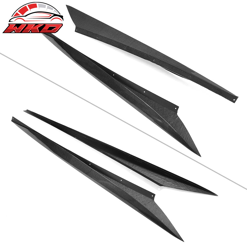 Fits 20-25 Chevrolet Corvette C8 Z51 Side Skirts Carbon Fiber CF