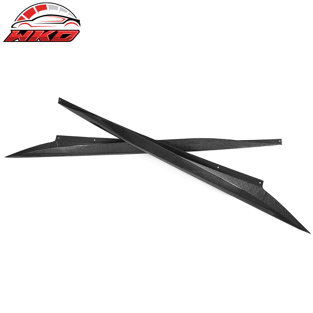 Fits 20-25 Chevrolet Corvette C8 Z51 Side Skirts Carbon Fiber CF