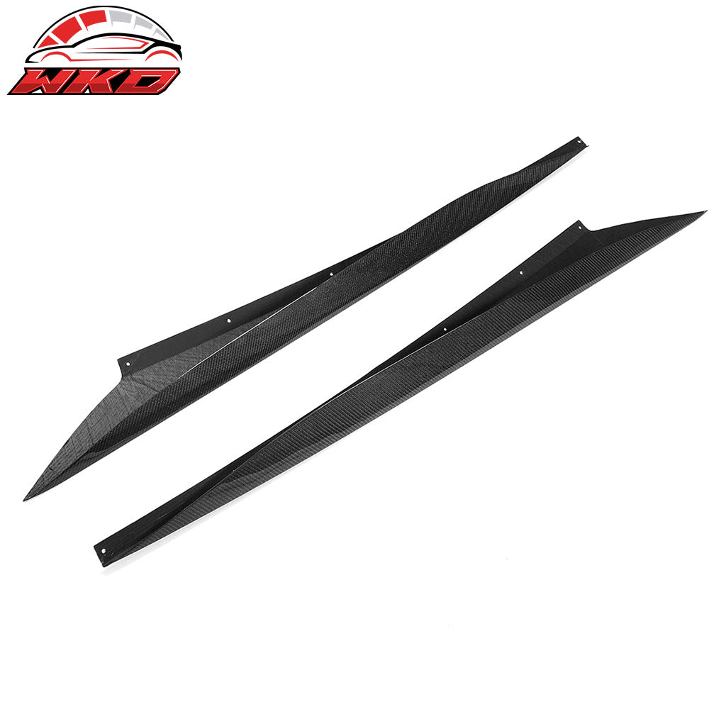 Fits 20-25 Chevrolet Corvette C8 Z51 Side Skirts Carbon Fiber CF