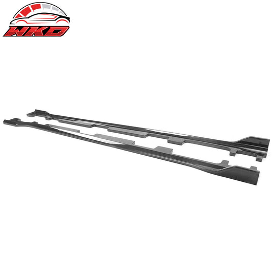 18-22 Honda Accord IKON Style 2PCS Side Skirts Extension Carbon Fiber Print | Wholesale