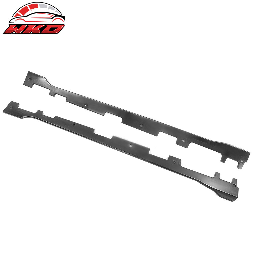Fits 18-22 Honda Accord IKON Style 2PCS Side Skirts Extension Carbon Fiber Print
