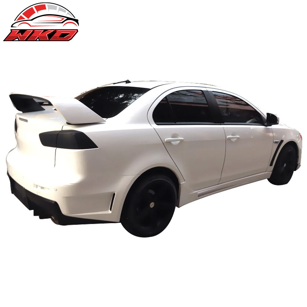 Fits 08-15 Lancer FQ FQ440 Style Side Skirts Extension - PP Polypropylene