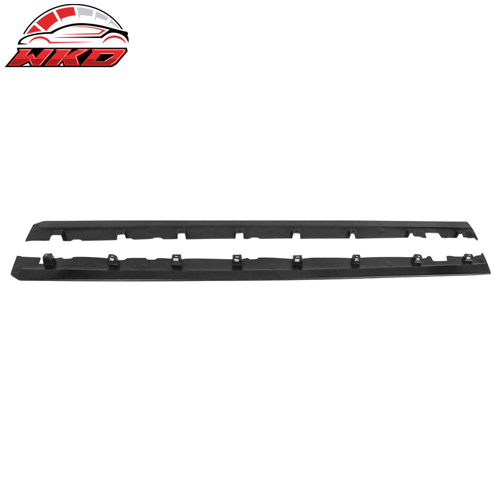 10-14 Ford Mustang Side Skirts Extension Pair Unpainted Black Left Right PU | Wholesale