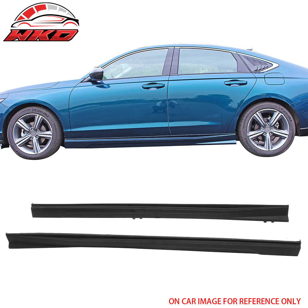 Fits 23-25 Honda Accord 11th Gen IKON Style PP Side Skirts Extension Panel Kit