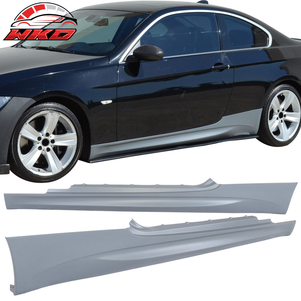 Fits 07-13 BMW E92 E93 3-Series 2Dr M3 Style Side Skirts Extension Panels Pair