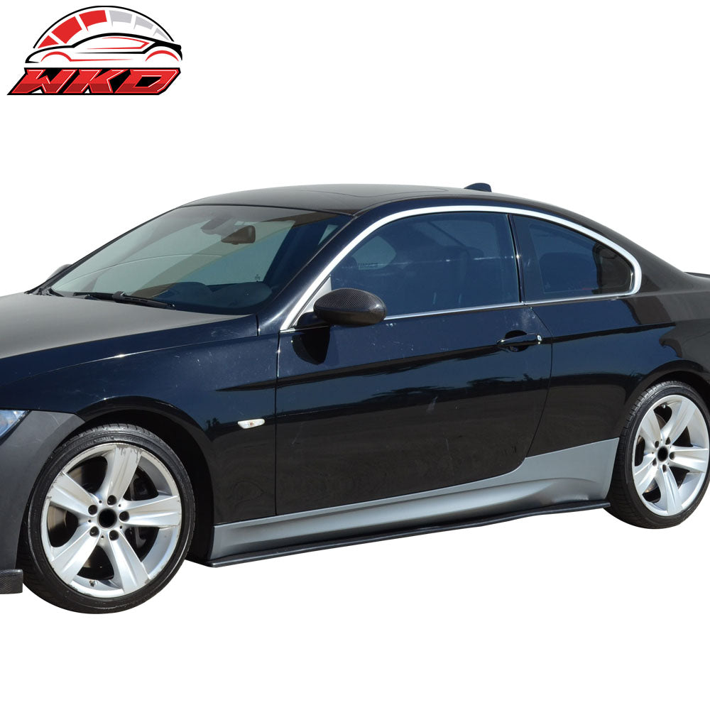 Fits 07-13 BMW E92 E93 3-Series 2Dr M3 Style Side Skirts Extension Panels Pair