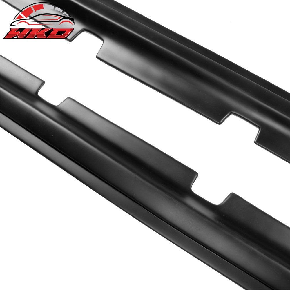 Fits 11-23 Dodge Charger PP 2PCS Side Skirts Extension Rocker Panels Matte Black