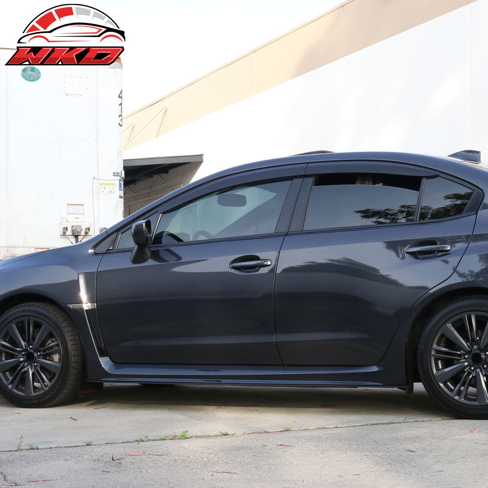 Fits 15-21 Subaru WRX & STI MP Style 2PCS Side Skirts Extension Rocker Pannel
