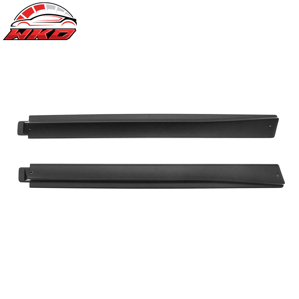 Fits 20-24 Tesla Model Y V2 Style Matte Black Side Skirts Diffuser Splitter ABS