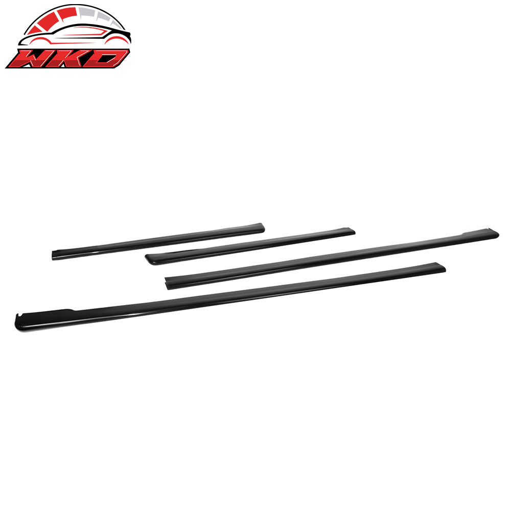 Fits 15-21 Subaru WRX STI Side Skirts Extension Splitter Rocker Panel Kit PP 2PC