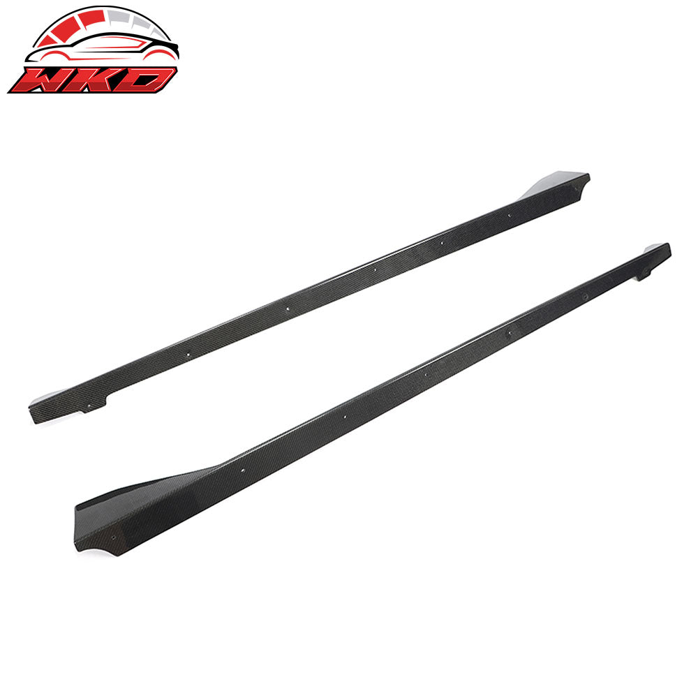 Fits 20-25 Toyota GR Supra A90 A91 MZ Speed Side Skirts Gloss Carbon Fiber CF