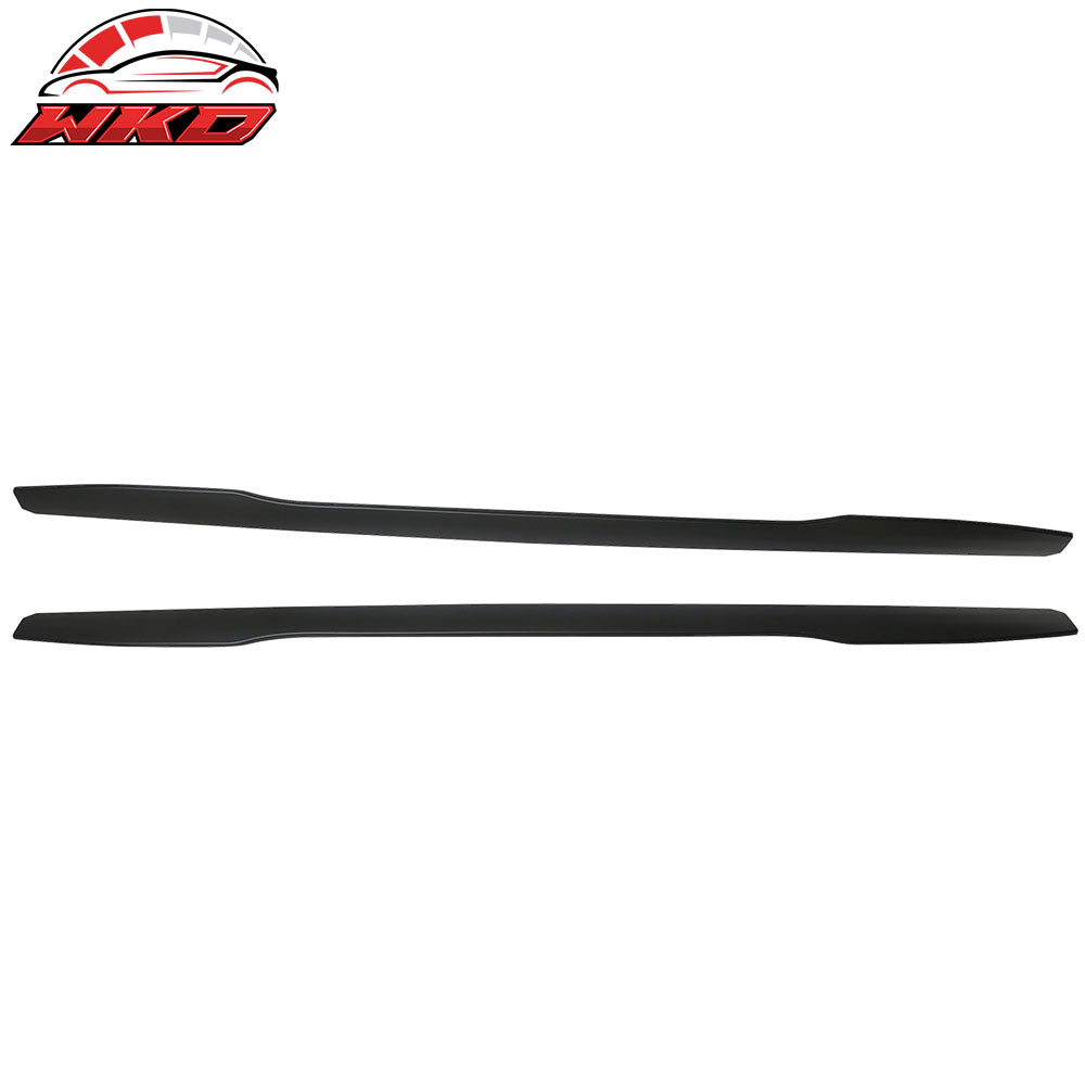 Fits 11-16 BMW F10 5 Series IKON Style 2PC Side Skirt Extension Rocker Panel ABS
