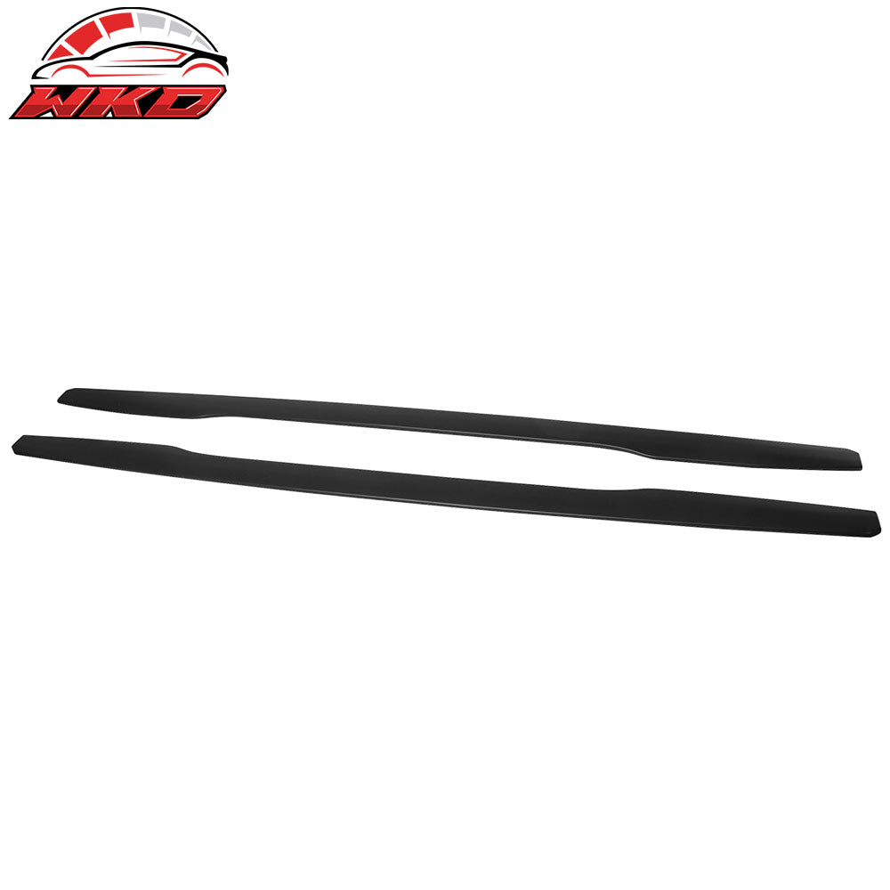 Wholesale 18-21 Kia Stinger Ikon Style Side Skirts Extension Unpainted Black ABS