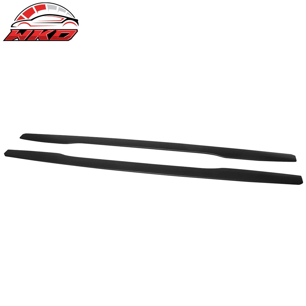 Wholesale 18-21 Kia Stinger Ikon Style Side Skirts Extension Unpainted Black ABS