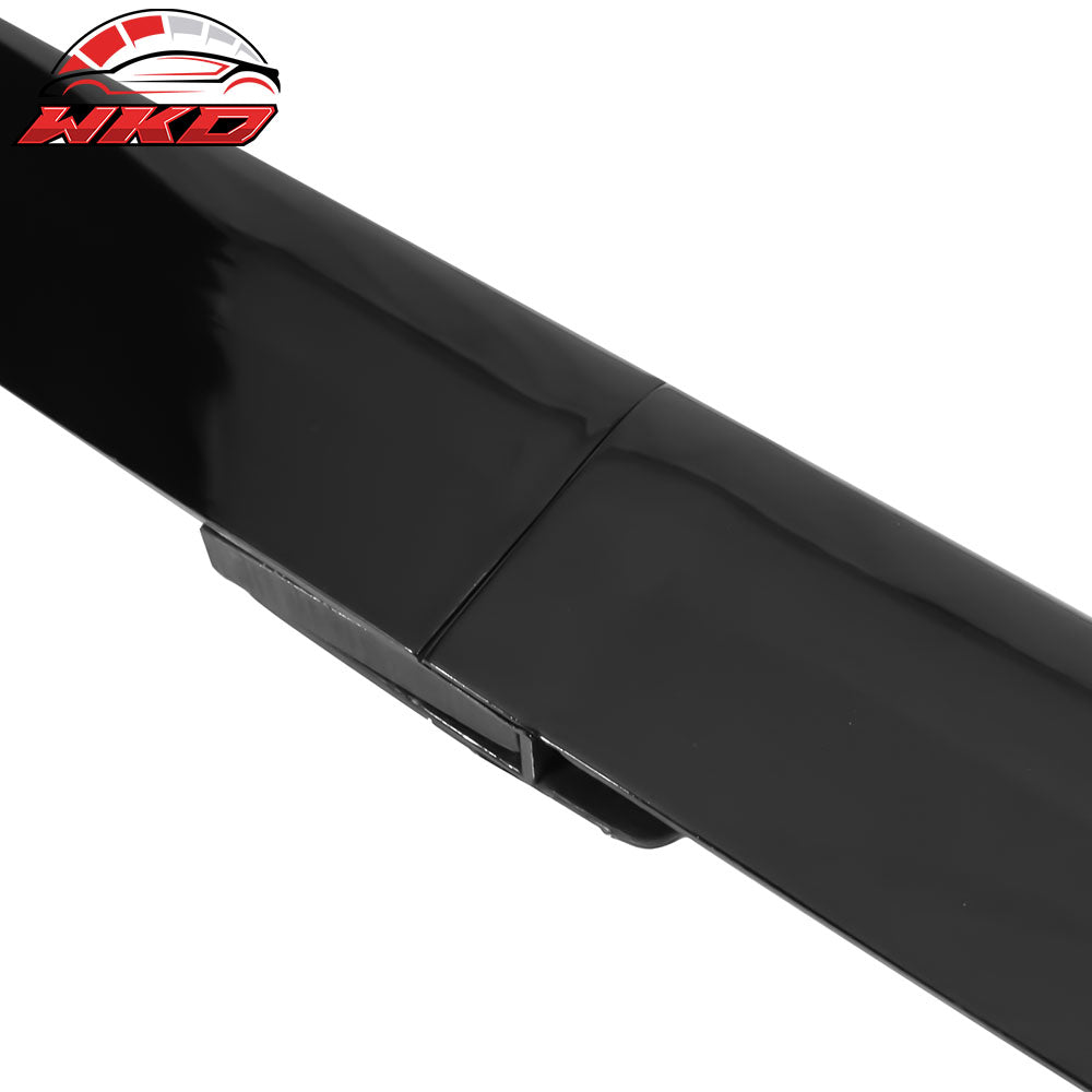 Fits 15-21 Subaru WRX STI 4PCS Side Skirts PP Painted #D4S Crystal Black Silica