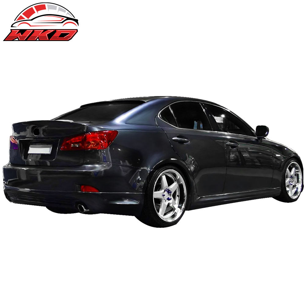 Fits 06-13 Lexus IS250 IS350 IN-S Style Side Skirts Matte Black PP Rocker Panel