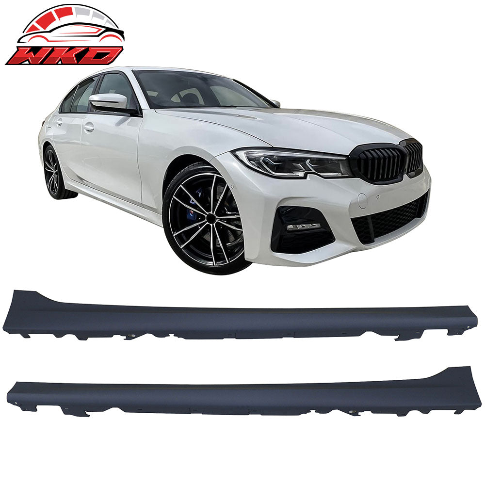 Fits 19-26 BMW 3 Series G20 Sedan 4-Door M-Tech Style Side Skirts Rocker Panels
