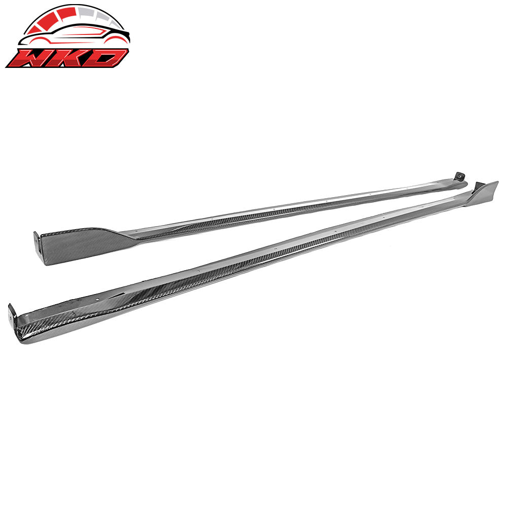 Fits 19-25 Toyota Corolla E210 Hatchback 5Dr Side Skirts Set - Carbon Fiber CF