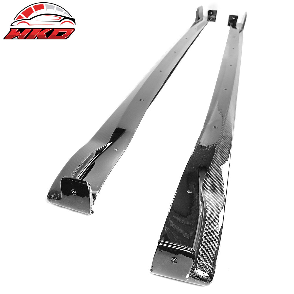 Fits 19-25 Toyota Corolla E210 Hatchback 5Dr Side Skirts Set - Carbon Fiber CF