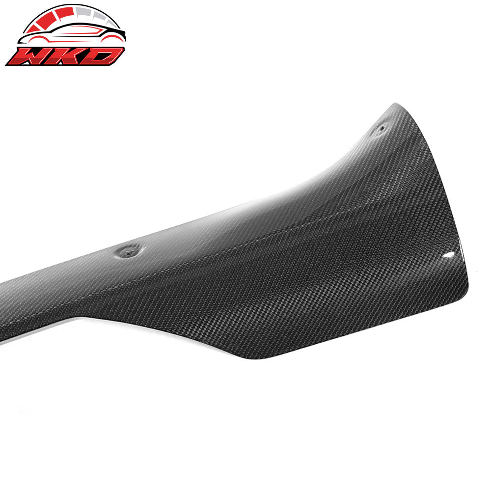 Fits 21-25 Tesla Model S Revozport Gloss Carbon Fiber Side Skirts Splitter Panel