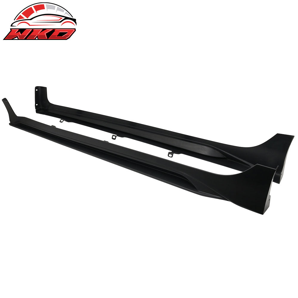 Fits 16-21 Honda Civic Sedan 10th Gen MUG Style Side Skirts Unpainted Black PP