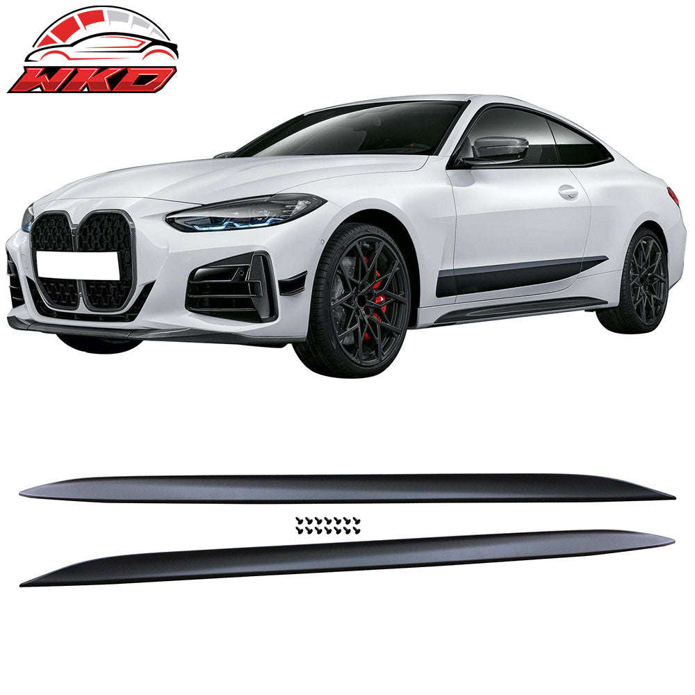 Fits 21-25 BMW G22 G23 4-Series 430i M440i M-Performance Side Skirts Unpainted