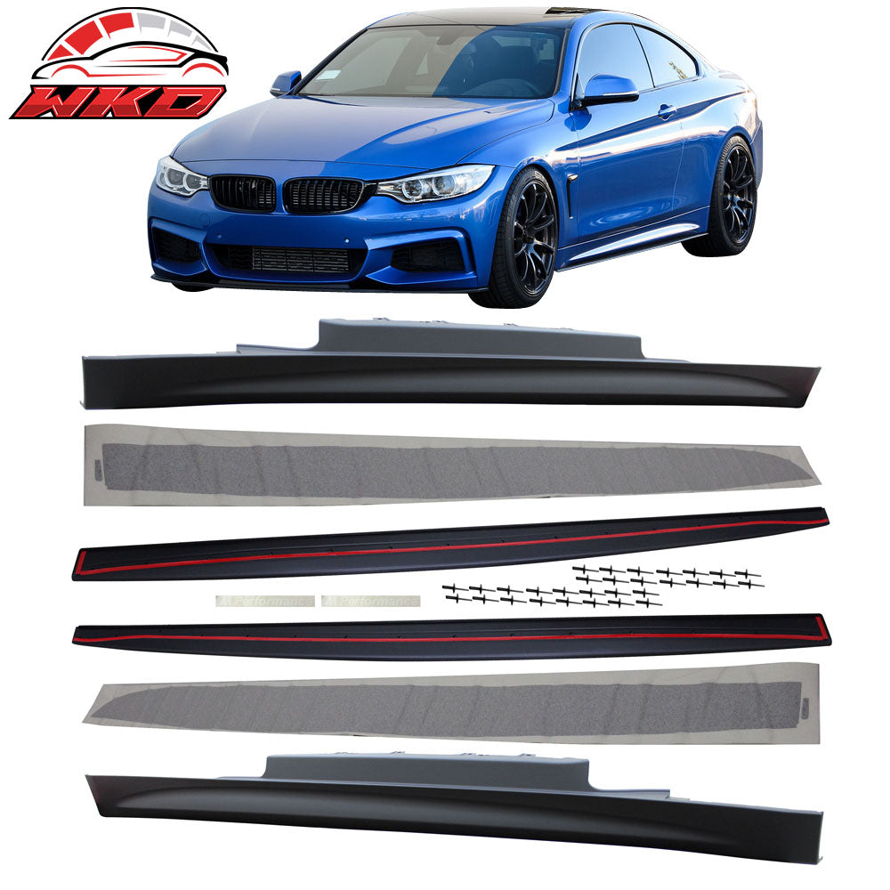 Fits 14-20 BMW F32 F33 MP Style Side Skirts + Panel Sill Decal Stickers LH RH