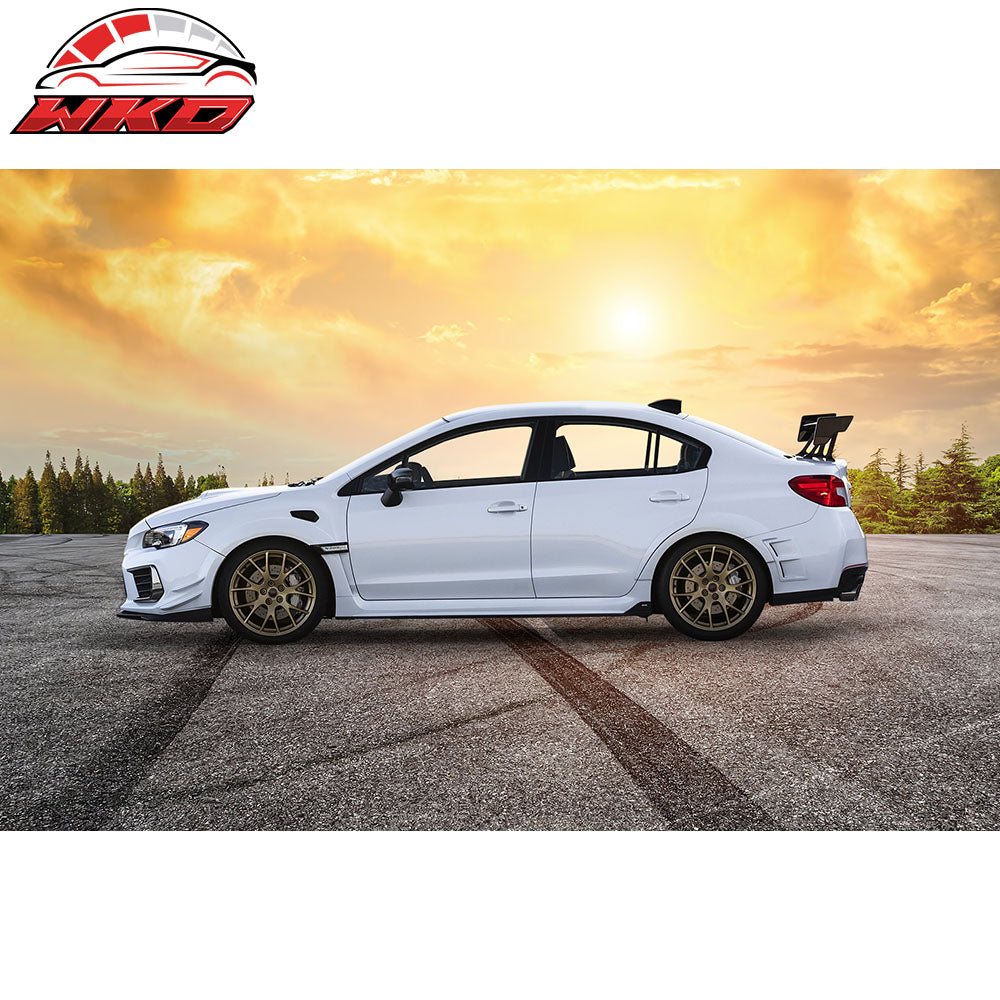 Fits 15-21 Subaru WRX STI Style 2PCS Car Side Skirts Extension Rocker Panel PP