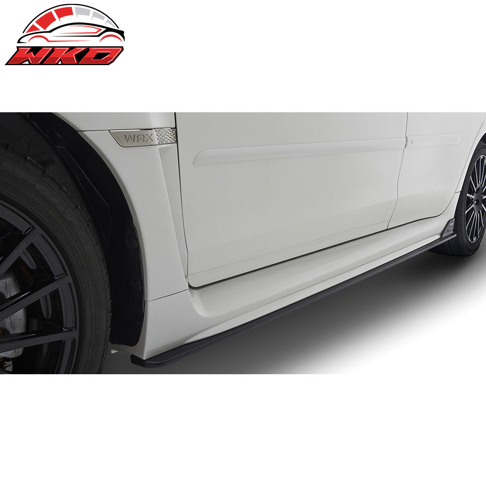 Fits 15-21 Subaru WRX STI Style 2PCS Car Side Skirts Extension Rocker Panel PP