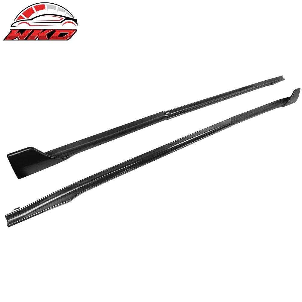 Fits 17-25 Tesla Model 3 V Style 6PCS Side Skirts Extension Panel PP Matte Black