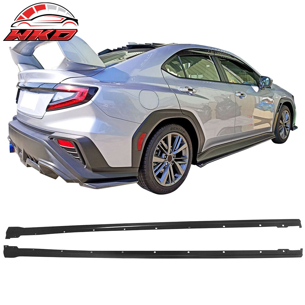 Fits 22-25 Subaru WRX 5th Gen Side Skirts Extension Rocker Panel Splitter Lip